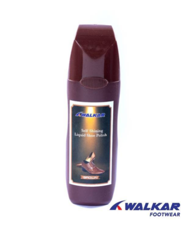 S Shining Liquid Shoe Polish Brown