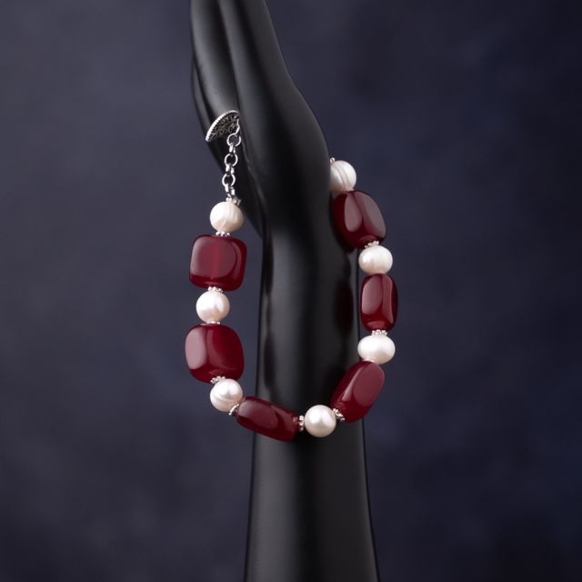 Crimson Elegance Bracelet